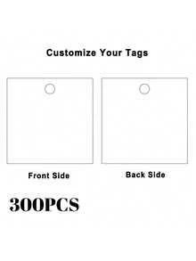 50/100 2.3-Inch Custom Square Hang Tags Jute Twine Printable DIY Paper Labels For Wedding Party Packaging, Thank You Tags - Pattern - View 51