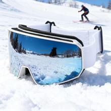 Unisex Double-Layer Anti-Fog Ski Goggles, Outdoor Sports Cylindrical Mountaineering Glasses, Snowmobile Men's Sunglasses, Off-Road Motorcycle Riding Glasses