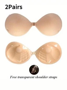 Viscous Push-Up Bra 3CM Thickness, Invisible Bra For Small Chest Backless Strapless Dress, Reusable Breast Augmentation Bra,