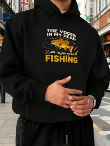 Sudadera con capucha de tacto algodón, suave al tacto, ideal para hombre, delicada con la piel, no irrita, ultra cómoda para ir al trabajo, fácil de combinar, también apta para dormir, holgada y cómoda, lavable y duradera, ideal para personas que trabajan, conjunto deportivo para hombre - Negro - Ver 8