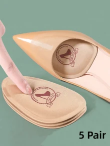 QKC 2pcs Soft Cushion Pad For High Heels, Anti-Slip Forefoot Insole For Women High Heels Women Pumps,Women Men Sneakers Shoes, Casual Shoes