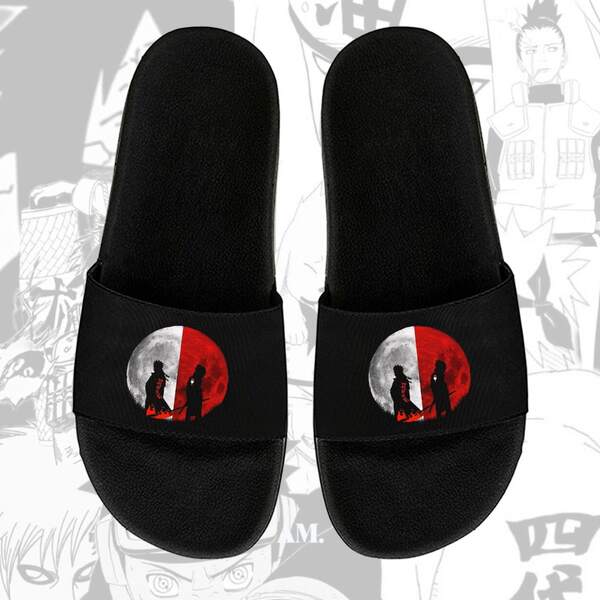 CHINELO SLIDE N A R U T O - Coleção - Nove caudas/Akatsuki/ANBU/Uchiha/Gaara/Itachi/Sharingan