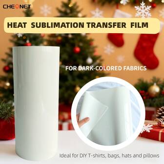 1 Stück CHEONET Hitze-Sublimationsübertragungsfolie - Zum Selbermachen von T-Shirts, Taschen, Socken, Hüten, Kissen
