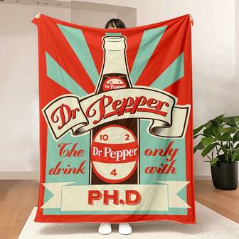 法兰绒毯 多功能柔软办公床上用品毯 薄款毛绒被 节日礼物