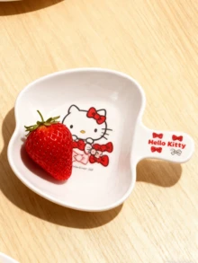 Hello Kitty Single-Ear Orange Bowl,Adorable & Functional Tableware,Ideal for Breakfast, Lunch, Dinner, Snacks, Perfect Gift for Hello Kitty Fans & Collectors, Ideal for Home, Office, Teens Room, Party Supplies, Unique Design, Hot Stylish Item - 查看 6