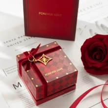 2025 New Luxury Valentine's Day Gift Box, Red Jewelry Box, Creative Jewelry Packaging Box, Couple Confession Gift Box, Jewelry Storage Box (Jewelry Not Included) - Multicolor - View 5