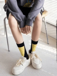 3 Pairs Novelty Animal Paw Cute Creative Women Mid-Calf Socks, Suitable For Party And Events, Autumn/Winter - Multicolor - View 6