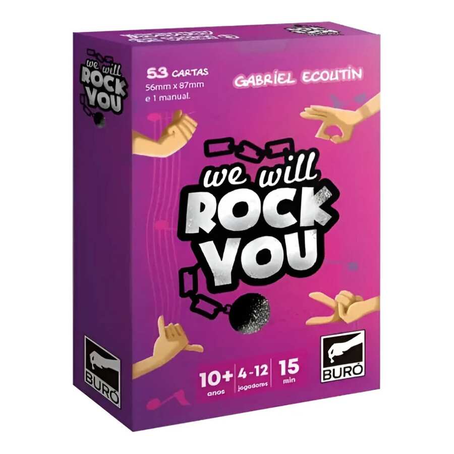 Jogo De Cartas We Will Rock You Buró - Multicolorido - Visão 1