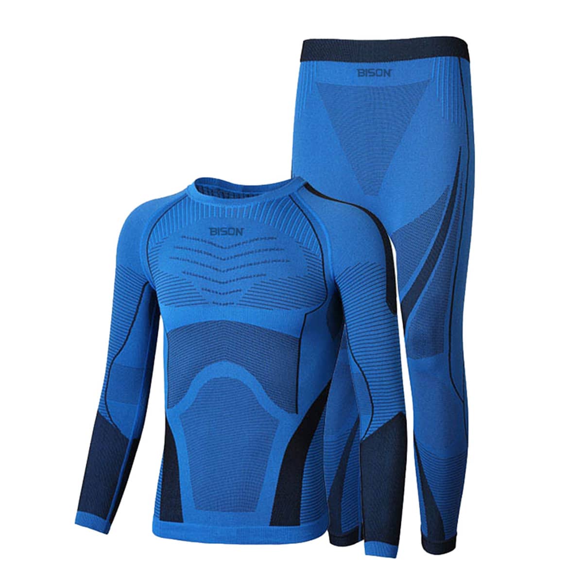 Thermal Underwear Set For Women Long Johns Warm Base Layer Top & Bottom For Cold Weather - Blue - View 1