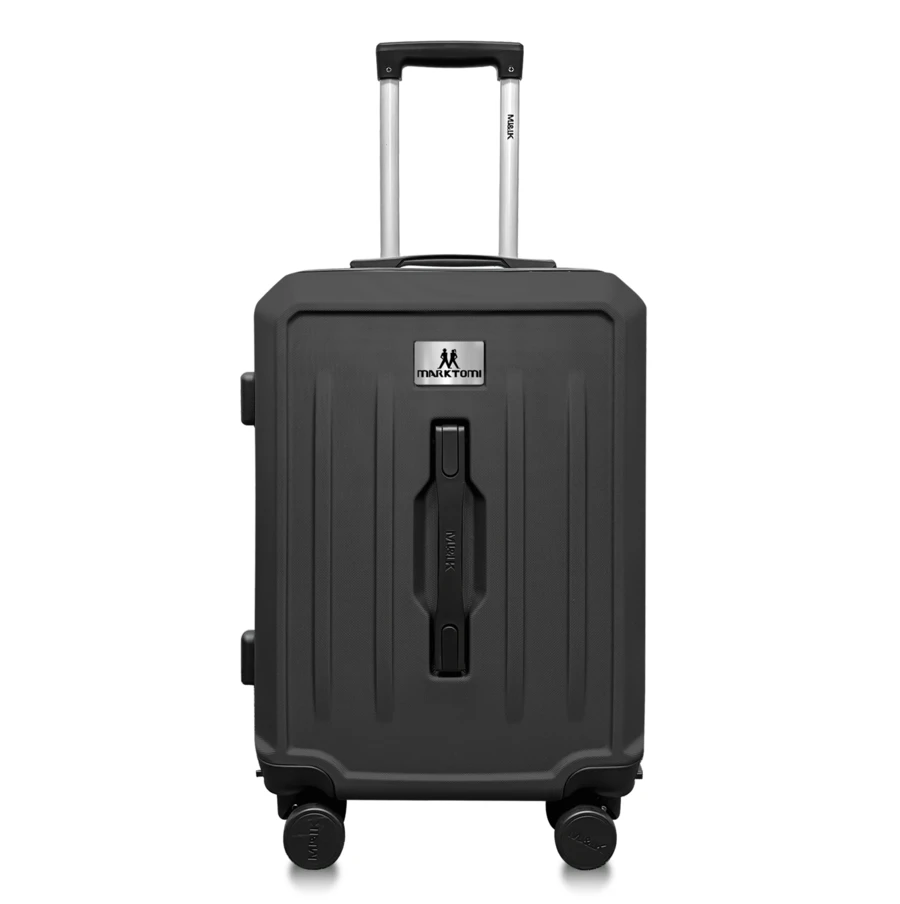 Maleta Rígida 18" con 4 Ruedas Giratorias 360°, Candado Integrado y Gran Capacidad - Equipaje de Cabina para un Viaje sin Esfuerzo - Negro - Ver 1