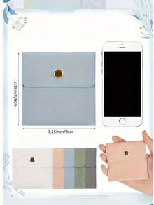 Personalized Faux Leather Jewelry Pouch, Custom Storage Bag, Available In Multiple Colors With Snap Closure, Portable, Various Styles, Suitable For Rings, Pendants, Necklaces, Perfect Storage Solution, Jewelry Organizer, Storage Essential, Travel Companion, Women's Gift, Unique Gift, High-Quality Customization, Suitable For Everyday Use And Tra