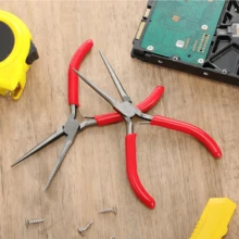 5.6inch Needle Nose Pliers Extra Long Needle Nose Plier - Precision Pliers With Extra Long Tapering And Non-Serrated Jaws For Jewelry Making, Bending Wire And Small Object Gripping