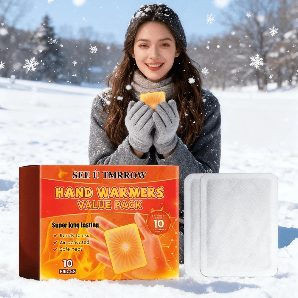 Outdoor Hand & Foot Warmer Patches, Portable Heating Pads For Winter