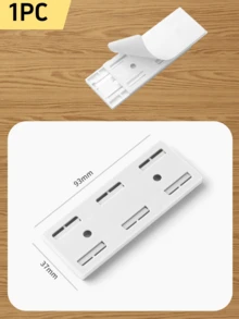 10pcs No Drill Adhesive Outlet Shelf Holders, Power Strip Holders, Sturdy & Easy To Install, Organize Desk, Suitable For Kitchen, Home, Office (White)