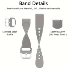 12 Color Sport Soft Floral Engraved Silicone Band 20mm Compatible With Samsung Galaxy Watch 4 Band 40mm 44mm/Watch 3 41mm/Active 2 Watch Bands 40mm 44mm/Watch 4 Classic 42mm 46mm Smartwatch Strap For Women