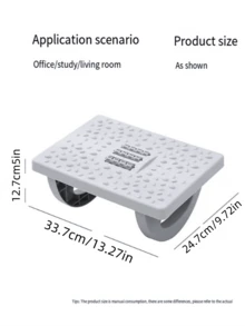 1pc Massage Function Rocking Footrest, Ergonomic Design For Office Desk Use To Relieve Stress And Fatigue, Comfortable And Healthy Home Accessory For Office, Study, Living Room, Suitable As Gift For Leaders, Friends And Family On Christmas, Thanksgiving, Valentine's Day - Multicolor - View 7