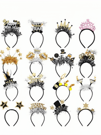 1pc New Year's Eve Party Headband - Perfect Party Gift And Celebration Decor, Durable Plastic Material