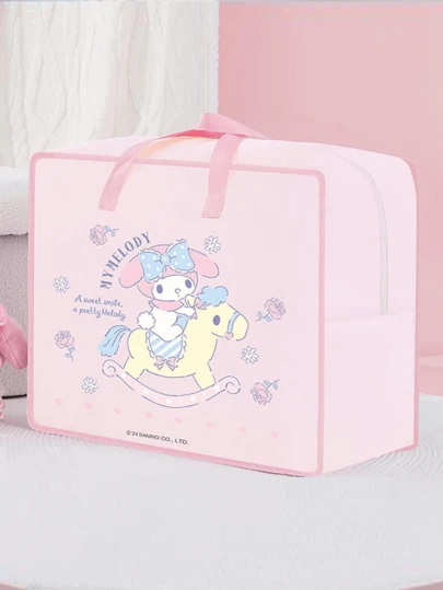 Clothing & Bedding Storage Bag, durable oxford fabric, tear-resistant material, reinforced handles, sturdy stitching, large capacity for clothes, blankets, sheets, pillows, smooth dual zippers, full-openorets,