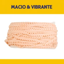 NYBC 10mm Pom Pom Ribbon (25 Meters) | For Use In Costumes, Headbands, And Clothing. - Salmón - 147 - Ver 3