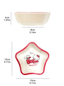 Cute & Durable  Five-Pointed Star Bowl, Adorable & Functional Tableware,Ideal for Breakfast, Lunch, Dinner, Snacks, Perfect Gift for  Fans & Collectors, Ideal for Home, Office, Teens Room, Party Supplies, Unique Design, Hot Stylish Item - 查看 3