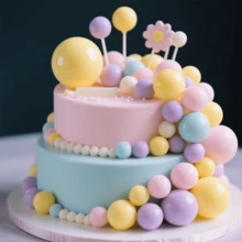 Assorted Size Mixed Cake Decorating Tools, Vibrant Color Combination Suitable For Various Sized Cake Balls And Foam Decorations - Essential For Wedding, Birthday, Thanksgiving, Christmas, Halloween Baking - Multicolor - View 3