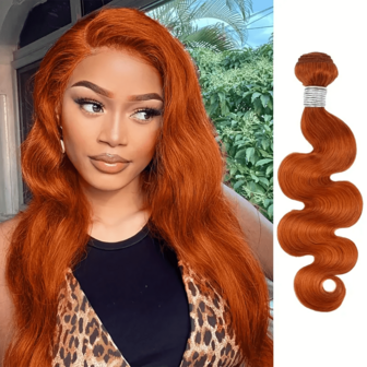 350# Human Hair Bun, Orange Wavy Hair Bun, Ginger Wavy Hair Bun, Brazilian Remy Hair Double Layer Extensions, 613# Golden Wavy Hair Bun, Chocolate Brown 4# Wavy Hair Bun