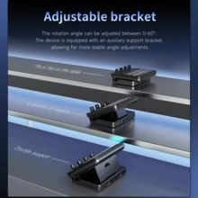 AJAZZ AKP05E PRO 国际版 - 支持多种语言。直播控制台桌面助手、控制台面板控制器、股票交易、直播、调校、可编程快捷键键盘、电竞室装饰、触发应用程序和软件（如 OBS、Twitch）中的操作、自定义照片和视频编辑控制台、实时流媒体控制器。