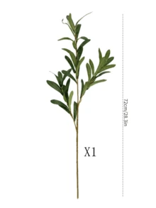 1/3/5/6片装，72厘米仿真橄榄叶、桉树叶，适用于墙面、客厅、卧室、婚礼、派对装饰、桌面摆设。家居、桌面、厨房、婚礼、餐桌、中心装饰、办公室、花园、户外、房屋、庭院装饰，适合春、夏、秋、冬四季。 - 綠色 - 查看 9
