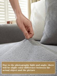 1 pieza Funda universal para sofá - Se ajusta a sofás individuales, de dos plazas, de 3 plazas y de 4 plazas, lavable a máquina, decoración moderna para el hogar - Gris - Ver 3