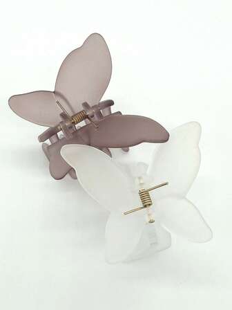 2 st. hårklor i avslappnad stil, håraccessoarer, hårspännen