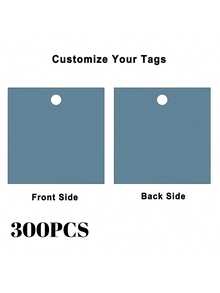 50/100 2.3-Inch Custom Square Hang Tags Jute Twine Printable DIY Paper Labels For Wedding Party Packaging, Thank You Tags - Pattern - View 58