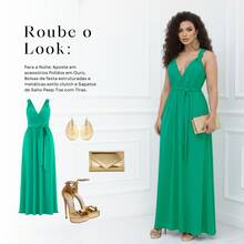 Women Dresses - Olive Green - View 7