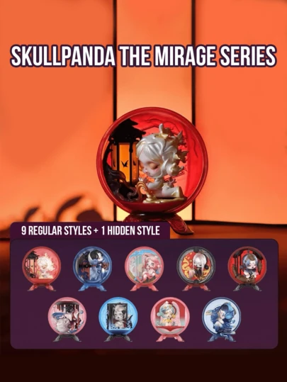 Pop Mart Labubu POPMART Skeleton Panda Phantom Series Collectible Figurines - 9 Regular Versions + 1 Hidden Version, Crafted With Premium Materials As An Ideal Choice For Collectors, Art Lovers, Youths And Adults. Can Be Displayed On Shelves Or Desktops, Also Suitable As Party Gifts, Birthday Gifts, Holiday Gifts, Christmas Gifts Or Other Special Occasion Gifts, Adding A Touch Of Mystery, Creativity And Cuteness To Your Collection.