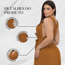 Women Dresses - Camel - View 6