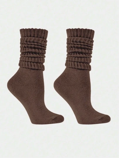 1/3 Pair Women Over-The-Knee/Thigh High/Mid-Calf/Solid Color Leg Warmers, Versatile & Comfortable For All Seasons