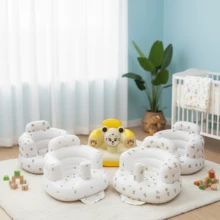 Multifunctional Inflatable Baby Learning Chair, Suitable For Infants 3 Months And Above, Summer Inflatable Seat, Allows Baby To Sit And Stand, Inflatable Baby Floor Seat, Baby Back Support Sofa - Multicolor - View 8