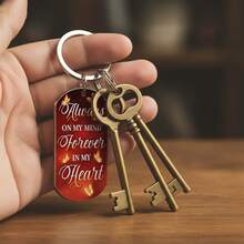 Customized Memorial Badge, Personalized Metal Keychain, Engraved Photo Necklace, Fashionable Pendant, Exquisite Customized Gift, Holiday Commemorative Items,Festive Calendar - Multicolor - View 11