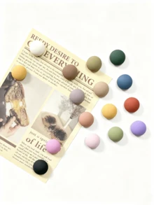 Macaron Color Strong Magnetic Refrigerator Magnets - Photo Holder For & Notes - Multicolor - View 4