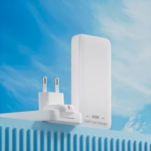 超薄快速充电 45w 充电器、欧洲旅行适配器插头、USB-C 和 USB-C 双端口充电、欧洲 C 型插座 11/12/13/14 15 Pro/Max 和 Galaxy 型号、笔记本电脑、Galaxy、手机、相机充电器等 - 歐規C型插(220-240V) - 查看 7