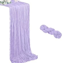 10 Pcs Sage Green Cheesecloth Table Runners, Boho Gauze Table Decor For Weddings, Parties, And Birthdays, Durable Polyester Fabric, Elegant And Versatile Design - Multicolor - View 31
