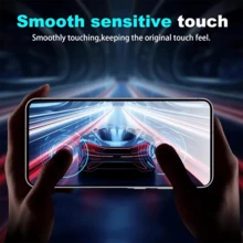 3Pcs Tempered Glass Compatible With Realme C71 C73 C75 C60 C61 C65 C67 C51 C53 C55 12 14 GT 7T 7 8 Pro Screen Protector Full Cover Glue Screen Glass Ultrasonic Fingerprint Unlocking - Clear - View 6