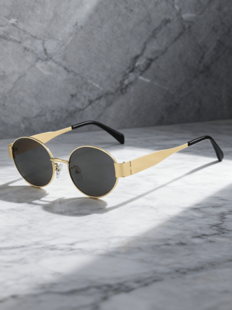 1副椭圆形金属时尚眼镜，波西米亚风格女士时尚眼镜，街头时尚装饰眼镜，适合日常外出、街头、跑步、徒步旅行、海滩、驾驶、旅行、度假、户外活动