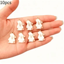 2/6 piezas surtidas de cerillas doradas estilo Y2K, cerillas, colgantes esmaltados de aleación, adecuados para hacer joyas de moda DIY