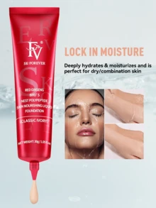 Kem nền lì chống thấm nước FV Matte Waterproof Foundation - Hiệu ứng trang điểm lâu trôi, độ che phủ trung bình đến cao, công thức mỏng nhẹ kiểm soát dầu, kem che khuyết điểm chống thấm nước, kem nền che phủ toàn diện, kem lót chuyên nghiệp, phù hợp cho da hỗn hợp/da dầu, 30g - Màu ngà cổ điển mờ - Xem 6