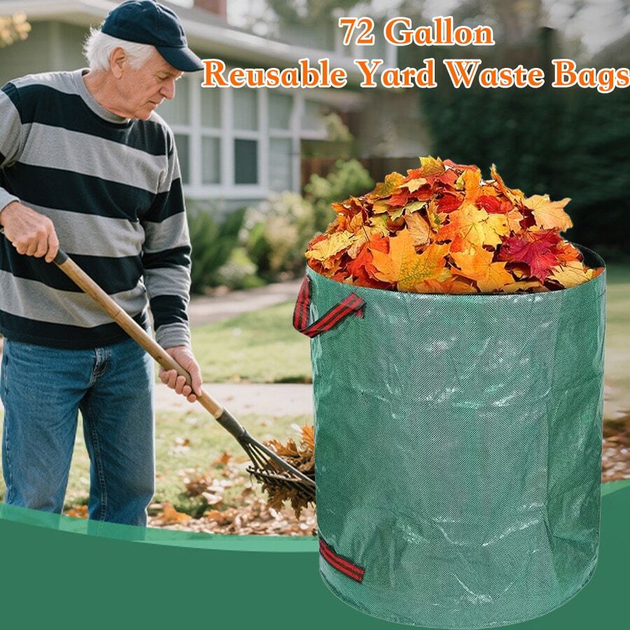 Heavy Duty Garden Waste Bag Garden Sacks Heavy Duty Reusable Yard Waste Bag Garden Rubbish Bags