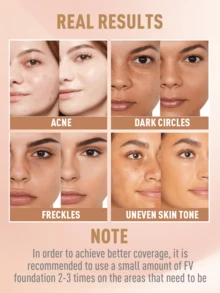 Kem nền lì chống thấm nước FV Matte Waterproof Foundation - Hiệu ứng trang điểm lâu trôi, độ che phủ trung bình đến cao, công thức mỏng nhẹ kiểm soát dầu, kem che khuyết điểm chống thấm nước, kem nền che phủ toàn diện, kem lót chuyên nghiệp, phù hợp cho da hỗn hợp/da dầu, 30g - Màu ngà cổ điển mờ - Xem 8