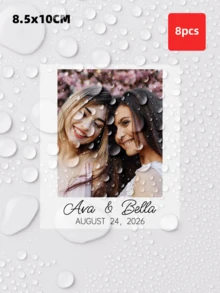 1-12pcs Personalized Bottle Stickers, Customizable With Text. Ideal For Engagements, Creative Gifts For Couples, Anniversaries, Bridal Showers, Events, And Holiday Parties. Reusable, DIY Design, Adhesive, Exquisite, High-Quality, Modern, Colorful, Stylish, Customizable, And Personalized. Suitable For Champagne, Whiskey, Tequila, And Other Liquor Bottles.