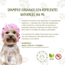 Shampoo Orgánico para mascotas 300 Ml (Champú) Deja pelo suave y limpio - GLÁNDULAS SEBÁCEAS - Ver 3
