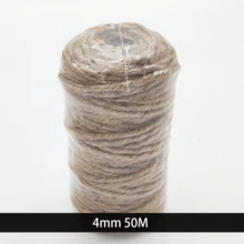 1pc Assorted 2/3/4mm Yellow Rope, Plumbing Braid, DIY Craft Rope, Art Decoration, Gift Packaging Rope