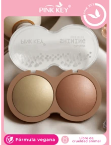 PINK KEY Iluminador En Mousse Cosmic Crystal-Vainilla Iluminador En Polvo Skeye Iluminador Brillante De Larga DuracióN Iluminador Que No Se Apelmaza Iluminador Para Regalos De Navidad Y Brillos Marca Belleza Maquillaje CosméTico Para Mujeres NiñAs Perfect - TONO 2 - Ver 1